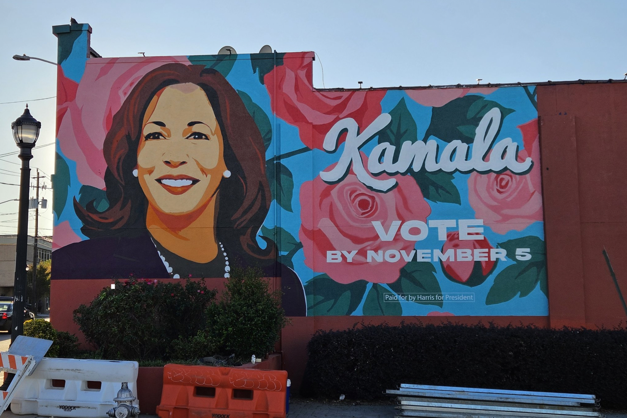 Kamala Harris Mural in Atlanta Quickly Painted Over After Election Loss