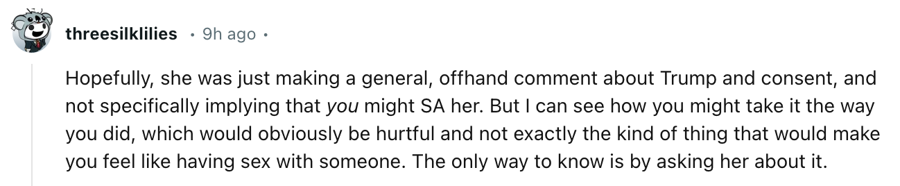 Man Complains Wife Treating Him Like Sexual Predator Since Election 