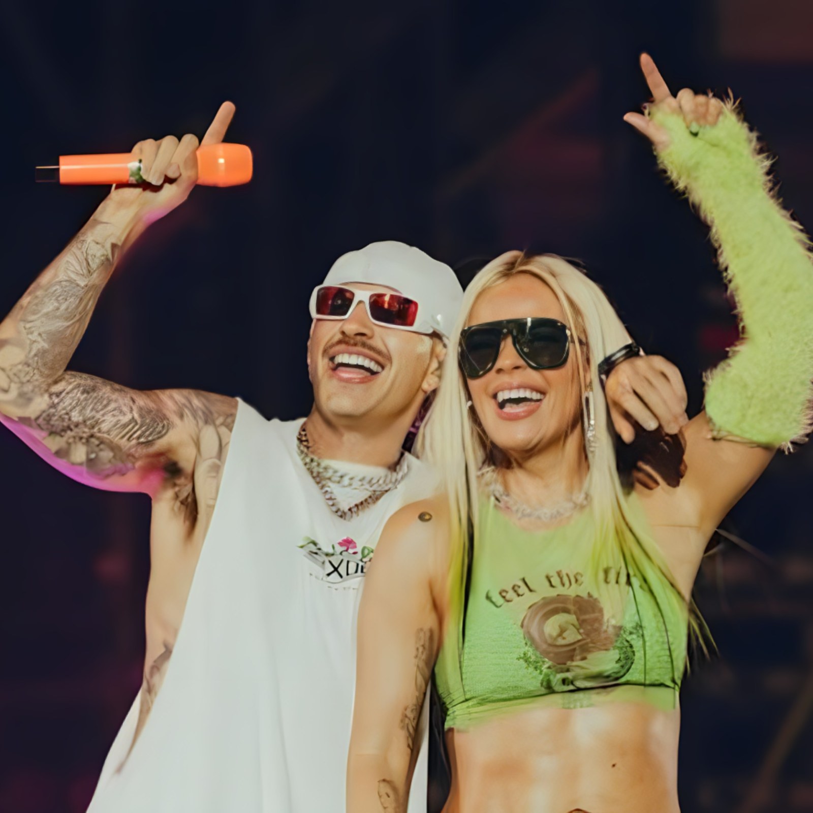 Karol G and Feid Share One of the Most Romantic Moments in Latin Music History