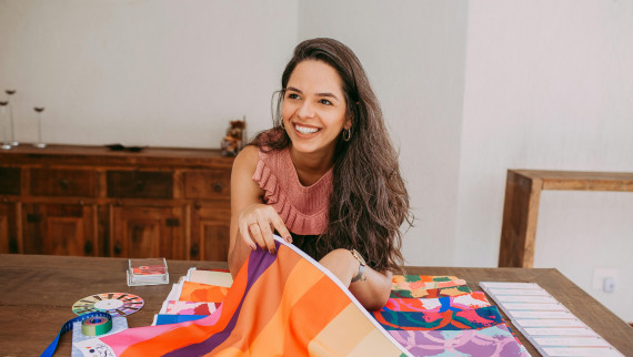 Latina small business owner