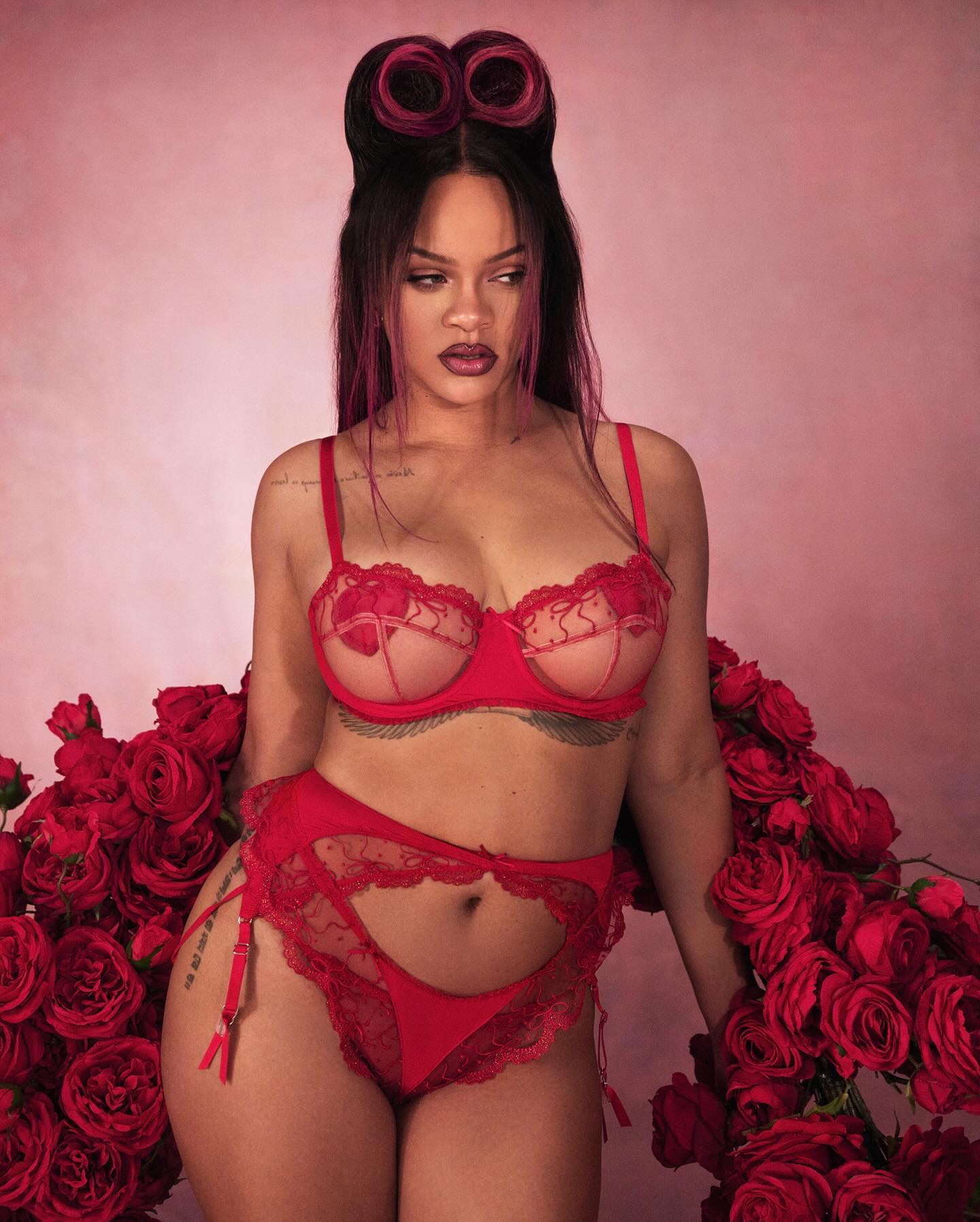 Rihanna shines in sexy new fenty lingerie campaing