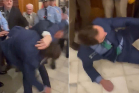 Colton Moore senator tackled