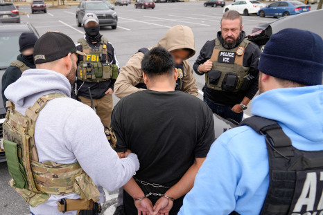 An alleged MS-13 gang member in ICE custody