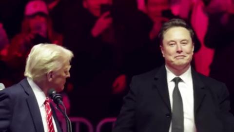 AI-Generated Video of Trump Kissing 'King' Musk's Feet in Oval Office Plays at Hacked Federal Agency Building