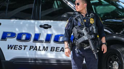 Police officer in West Palm Beach, Florida