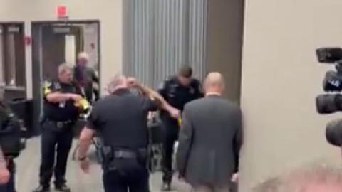 The man tased