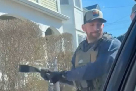 ice agent smashes window