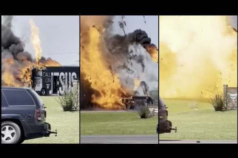 WATCH: Bus Urging Locals to ‘Call on Jesus’ Explodes in