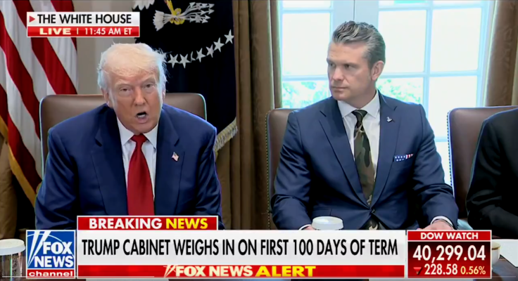 Donald Trump and Pete Hegseth