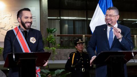 El Salvador's Nayib Bukele and Costa Rica's Rodrigo Chaves
