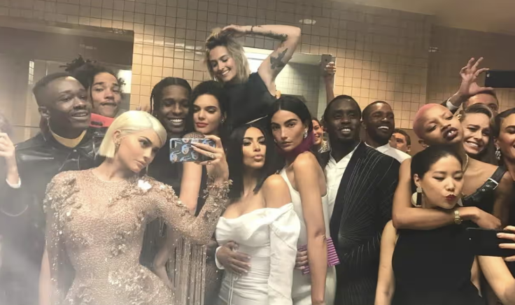 Diddy in the Met bathroom with the Kardashian Jenners
