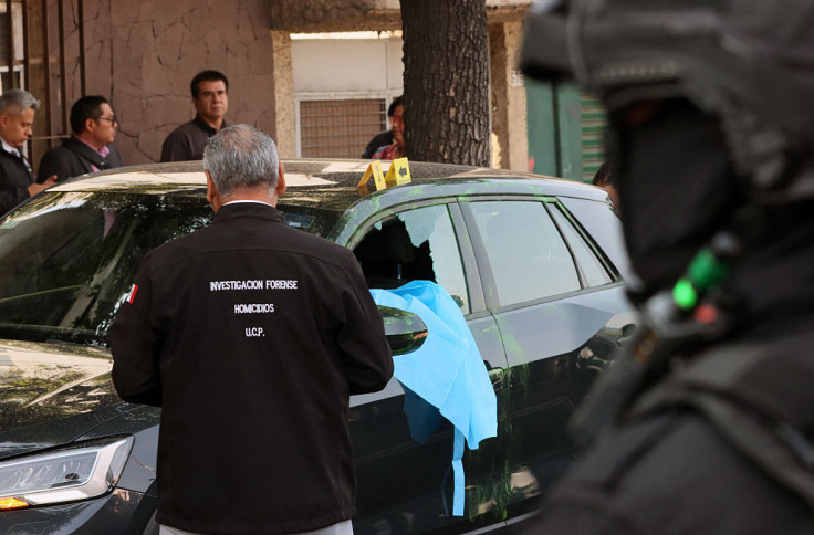 Forensic investigators at the Ximena Guzman crime scene