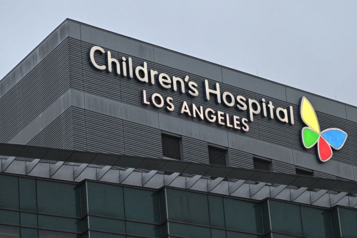 The child is tended to at Children’s Hospital Los Angeles