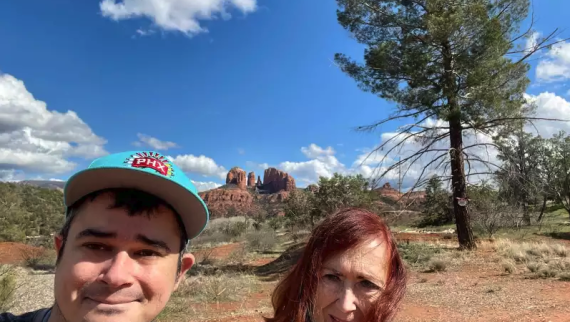 Ravi Coutinho and his mother