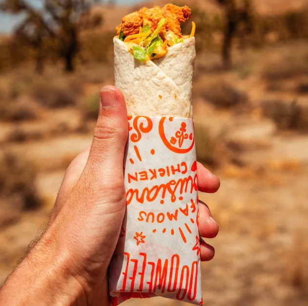 Popeyes chicken wraps