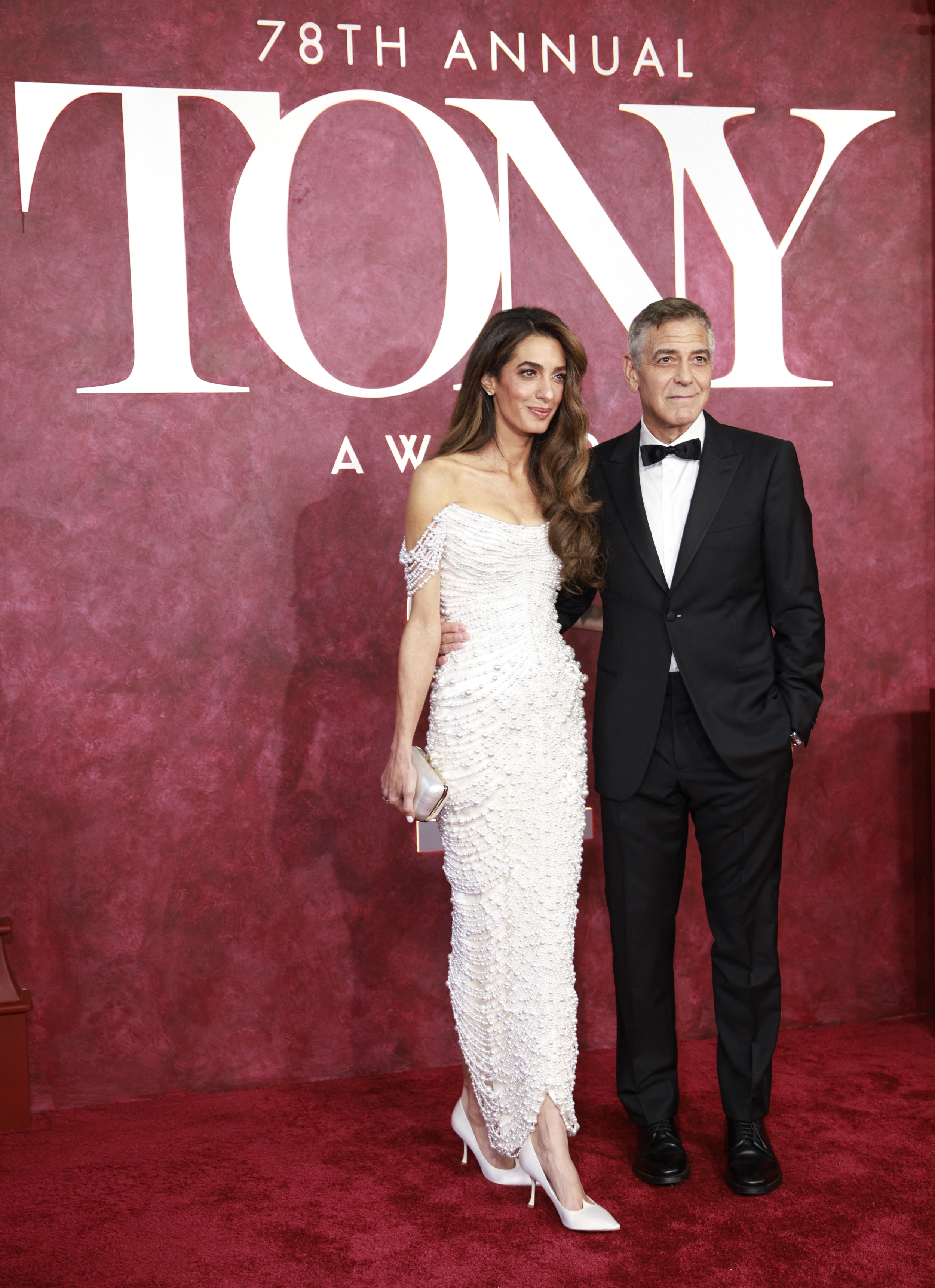 2025 Tonys Red Carpet Amal and George Clonney 2025 Tonys Red Carpet Amal and George Clonney