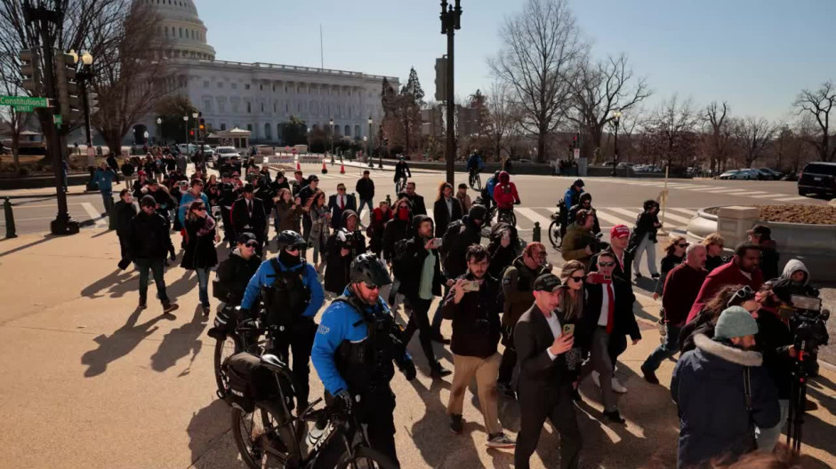 DC Council Candidate Shuts Down Proud Boys' $100M J6 Lawsuit Press Conference by Screaming 'Traitor' Into Megaphone