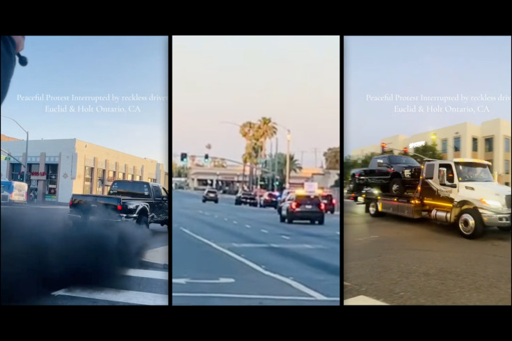 WATCH: Truck Driver Taunting Anti-ICE Protesters Gets Instant 'Karma' as