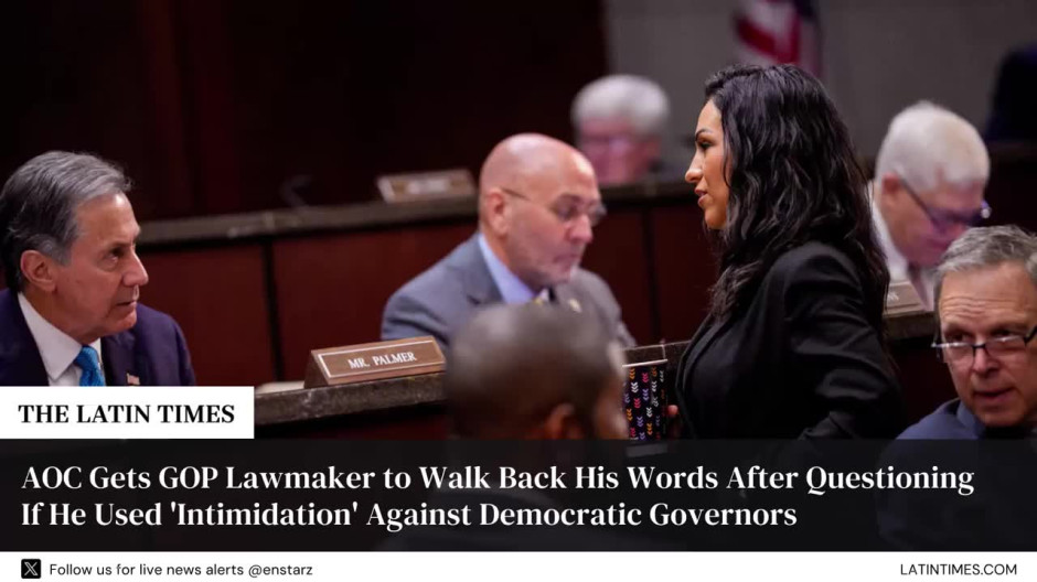 AOC Gets GOP Lawmaker to Walk Back His Words After Questioning If He Used 'Intimidation' Against Democratic Governors