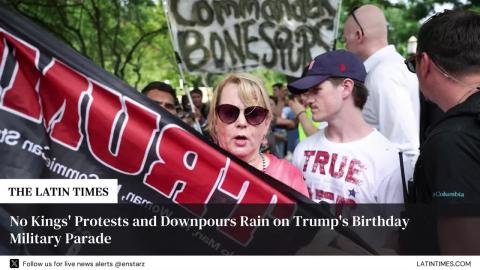 No Kings' Protests and Downpours Rain on Trump's Birthday Military Parade