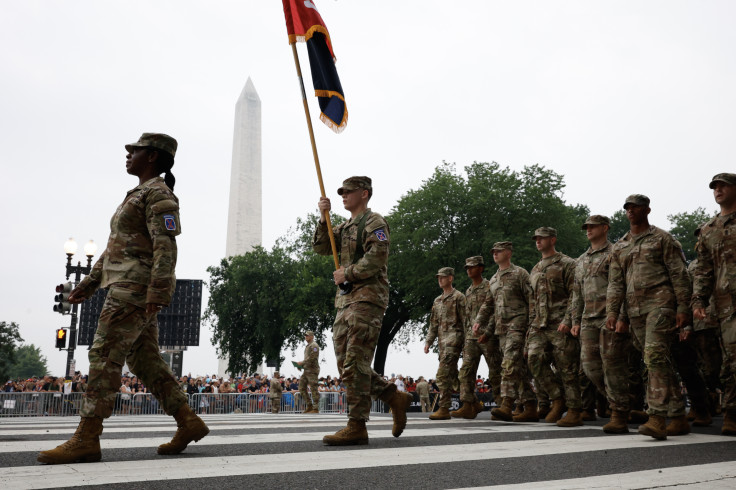 Soldiers at Trump's Military Parade Marched Out of Step on