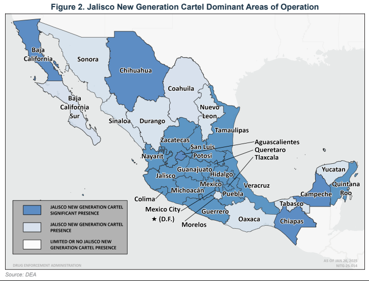 cartel presence states