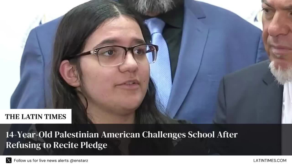 14-Year-Old Palestinian American Challenges School After Refusing to Recite Pledge