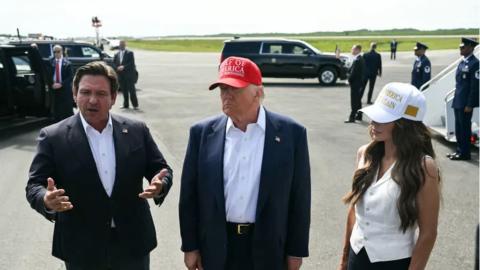 Donald Trump, Ron DeSantis, Kristi Noem
