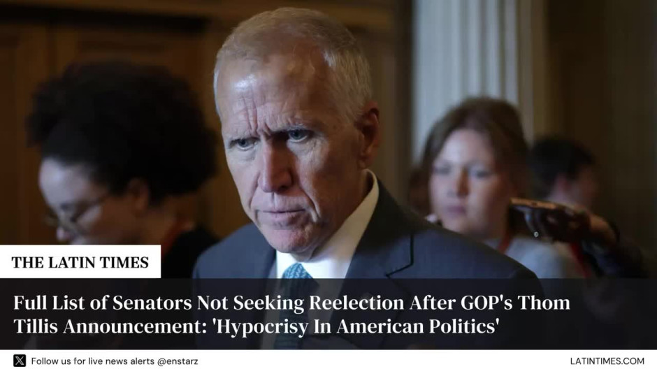 Full List of Senators Not Seeking Reelection After GOP's Thom Tillis Announcement: 'Hypocrisy In American Politics'