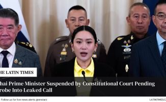 Thai Prime Minister Suspended by Constitutional Court Pending Probe Into Leaked Call