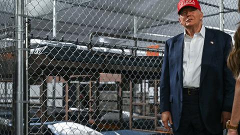 President Trump tours "Alligator Alcatraz" in Florida