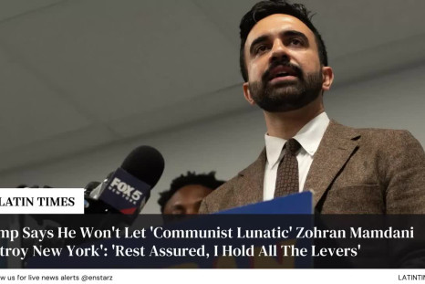 Trump Says He Won't Let 'Communist Lunatic' Zohran Mamdani 'Destroy New York': 'Rest Assured, I Hold All The Levers'