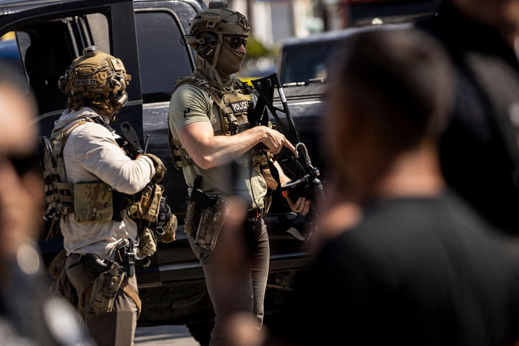 CBP officers during recent immigration raids in Los Angeles
