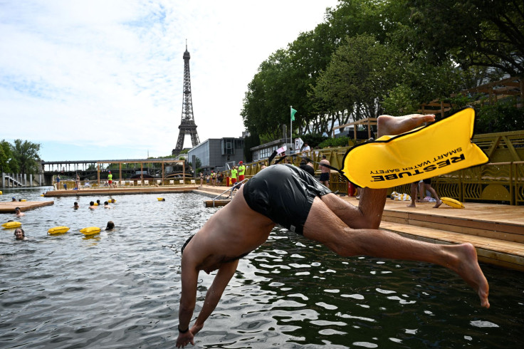 Seine River pollution swimming