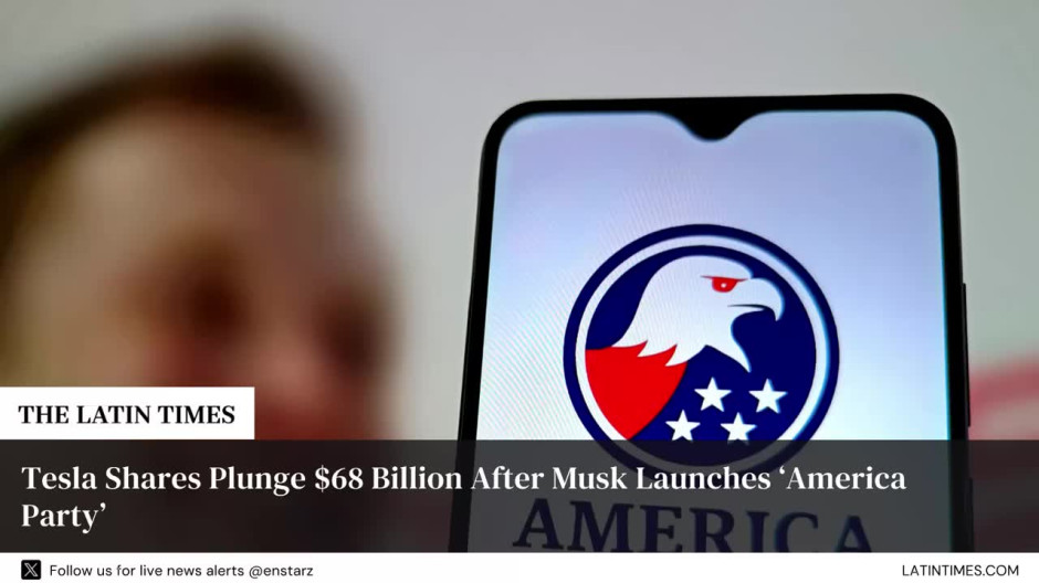 Tesla Shares Plunge $68 Billion After Musk Launches ‘America Party’