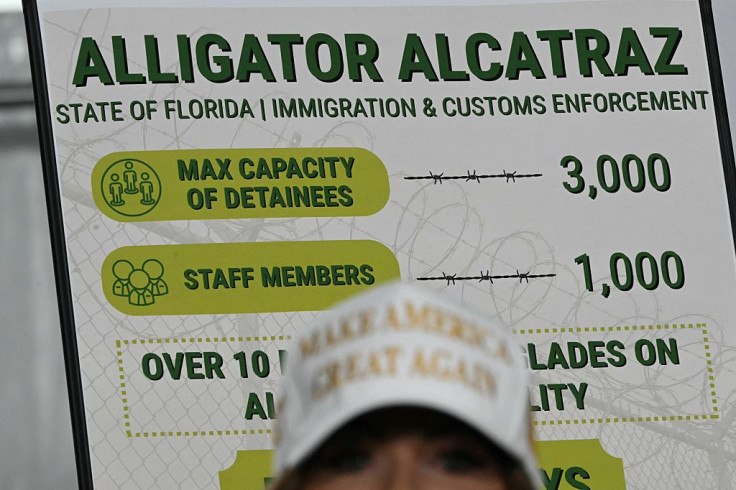 Kristi Noem at Alligator Alcatraz site