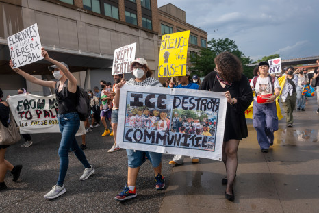 Protesters Gather To Denounce ICE Raids In The Bronx