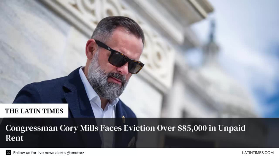 Congressman Cory Mills Faces Eviction Over $85,000 in Unpaid Rent