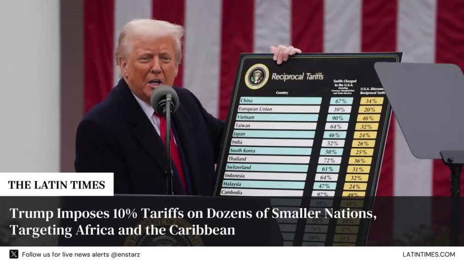 Trump Imposes 10% Tariffs on Dozens of Smaller Nations, Targeting Africa and the Caribbean