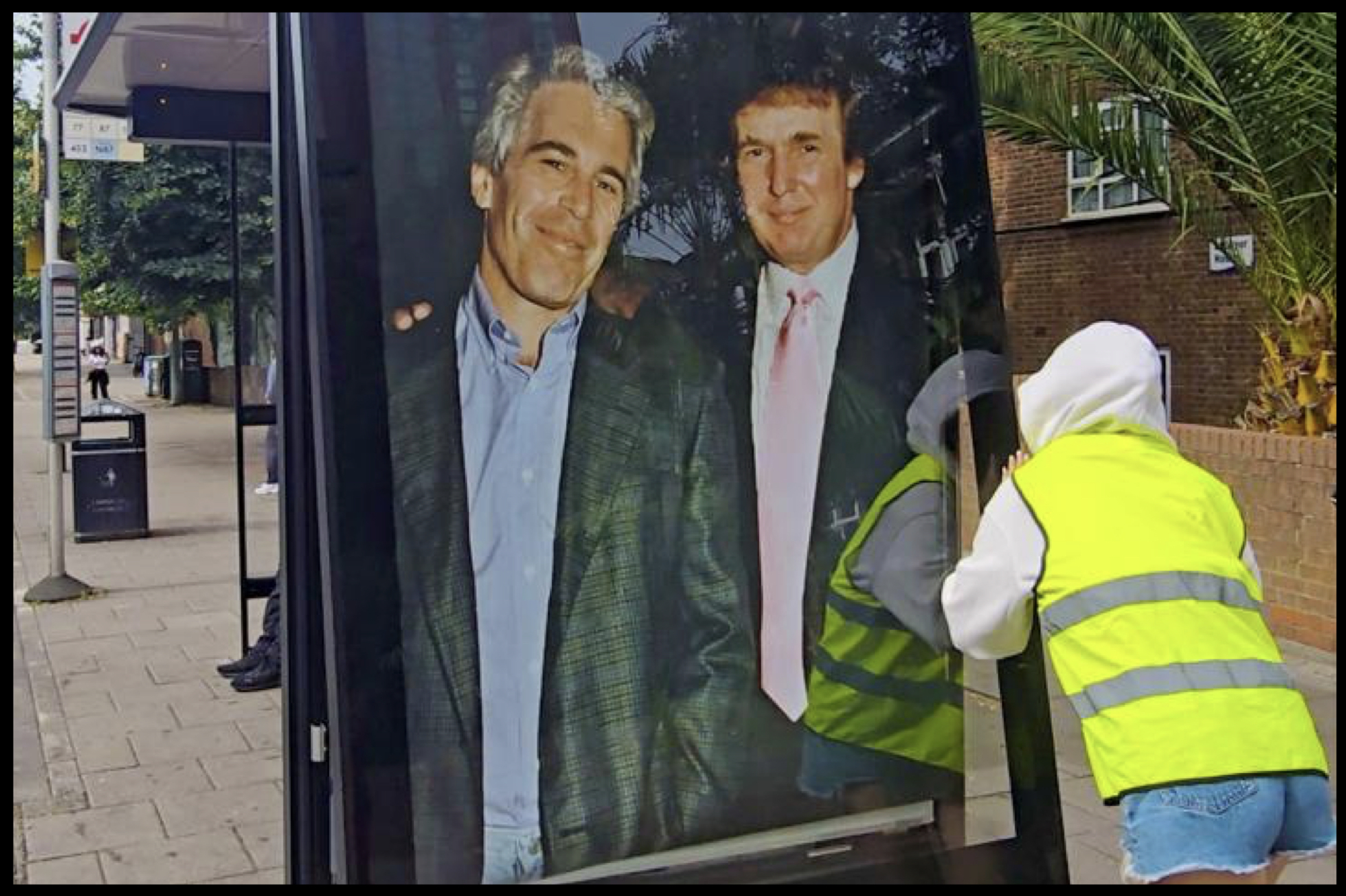 Trump-Epstein Poster Plastered in London Ahead of Presidents UK Visit Trump-Epstein Poster Plastered in London Ahead of Presidents UK Visit