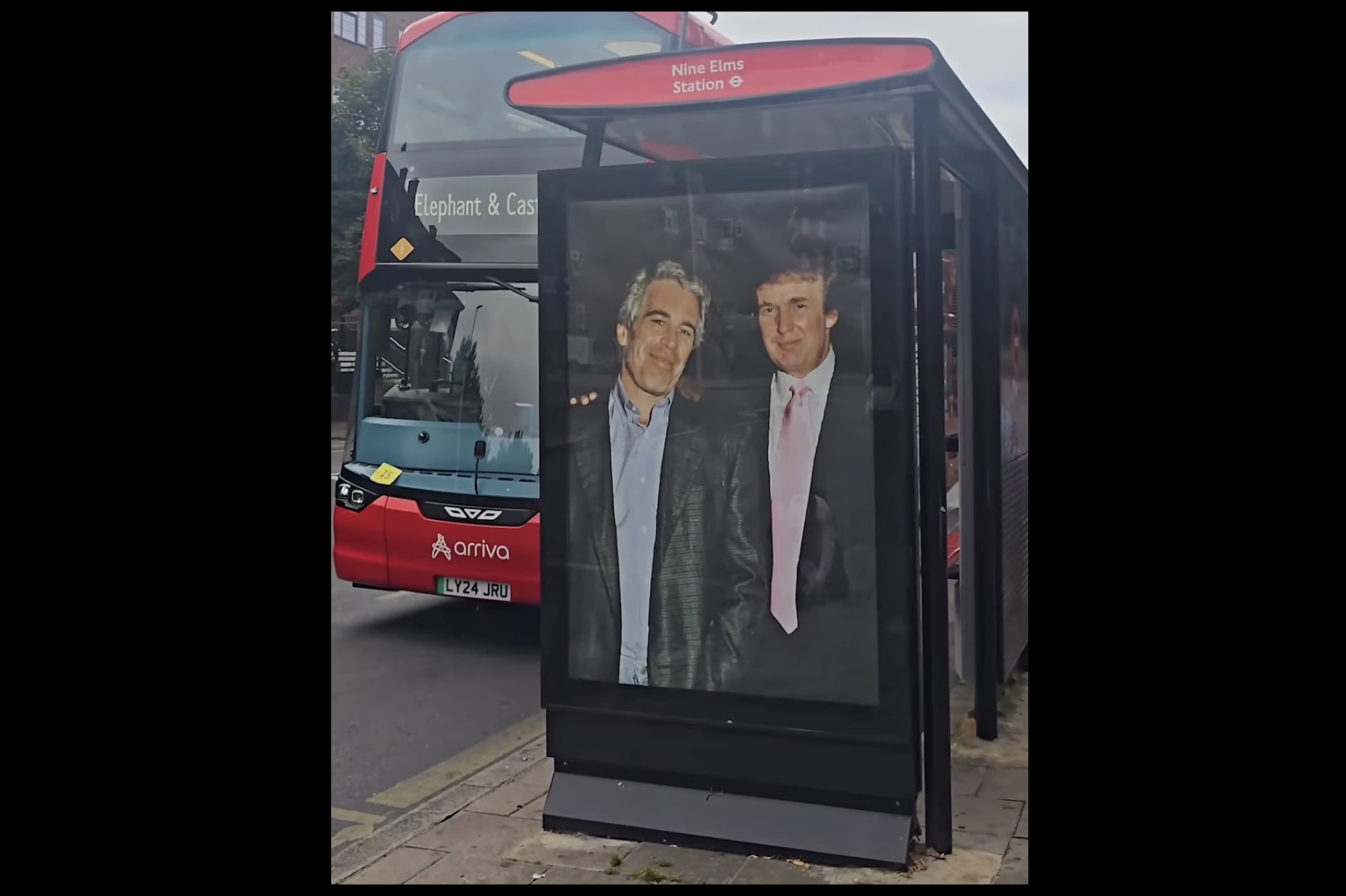 Trump-Epstein Poster Plastered in London Ahead of Presidents UK Visit Trump-Epstein Poster Plastered in London Ahead of Presidents UK Visit