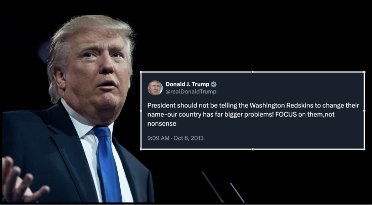 Trump Slammed Obama for Pushing NFL Team to ‘Change Their