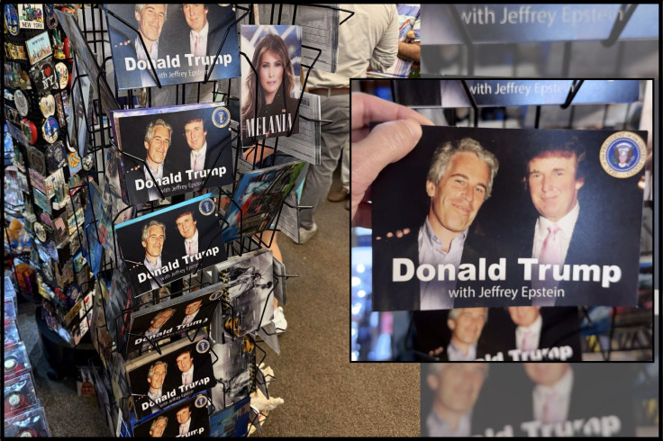 Trump Tower Gift Shop Displays Epstein Postcards in ‘Hilarious’ Prank