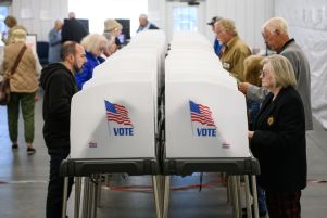 Voting booths in North Carolina (October, 2024)