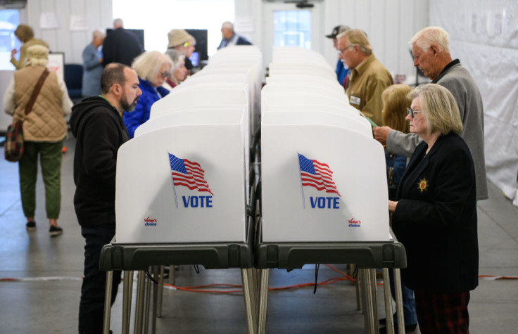 Voting booths in North Carolina (October, 2024)