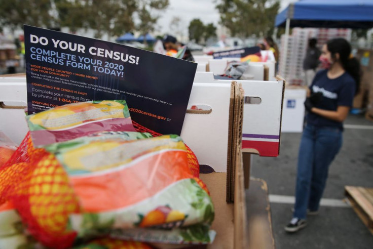 A pamphlet with 2020 census information