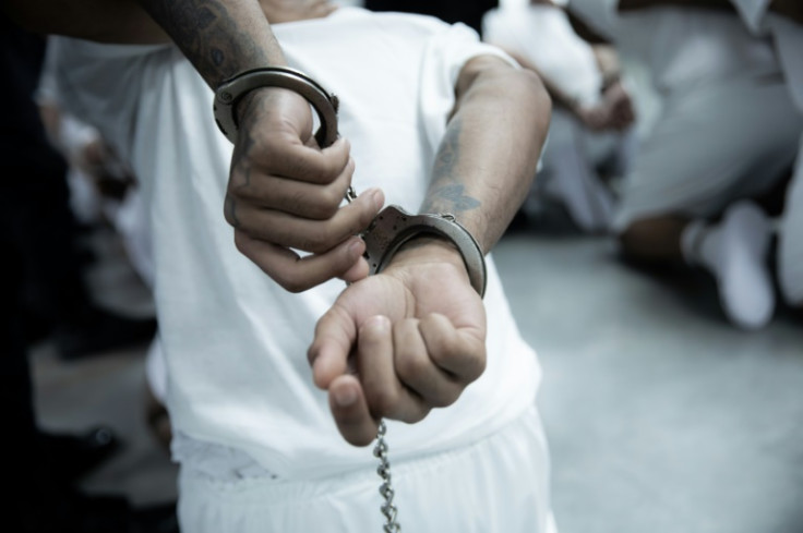 Alleged Tren de Aragua member at El Salvador's CECOT prison