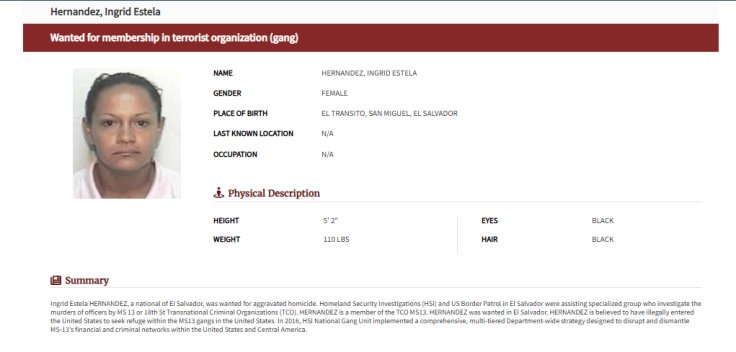 Ice Most Wanted única mujer Hernandez Indrid