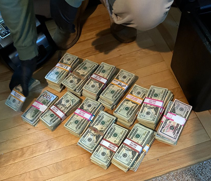 money seized