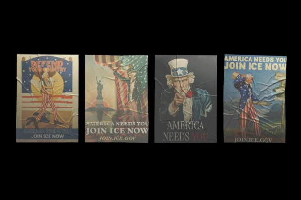 Recruitment images from Homeland Security in 2025